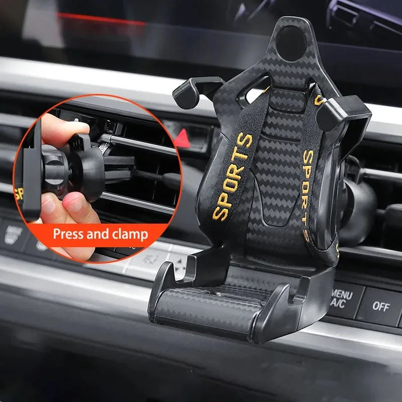 2025 Racing seat Car Phone Holder